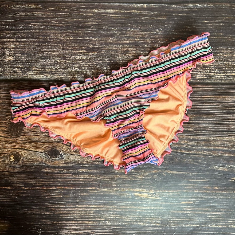 Victoria's Secret Swim Ruffle Cheeky Bikini Bottom